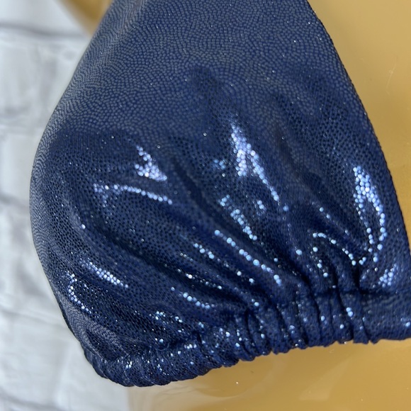 NEW L’Agent by Agent Provocateur Sevilla metallic blue string bikini size small - Picture 3 of 7